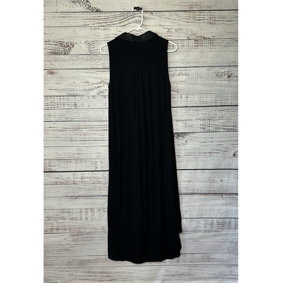 Alice + Olivia Kali TShirt Style Dress Lamb Leather Collar Small - Picture 17 of 17